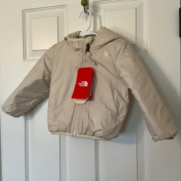 The North Face Other - NWT The North Face Baby Toddler Reversible Jacket Ivory 12-18mo Water Repellent